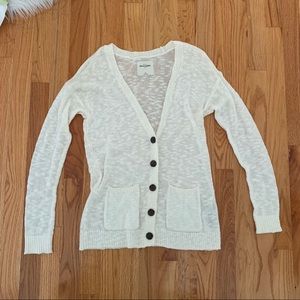 White Knit Cardigan